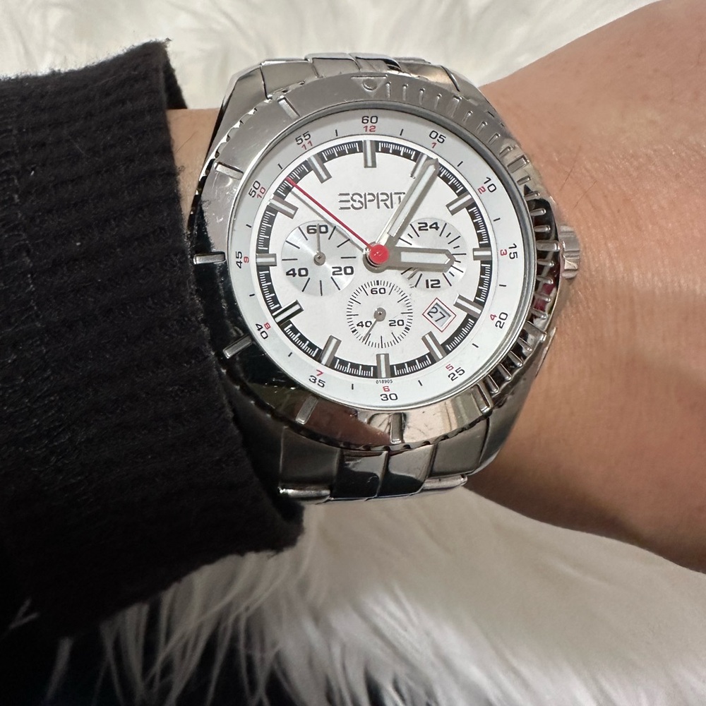 Esprit Silver Chronograph Watch